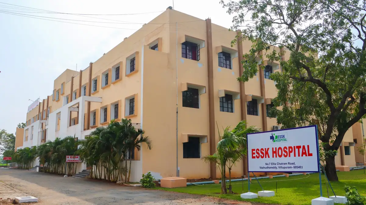 The ESSK Hospital building with its signboard